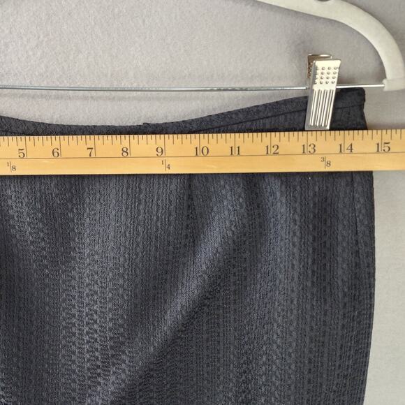 Calvin Klein Textured Skirt Suit Cap Sleeve Black Size 2 - Picture 10 of 14